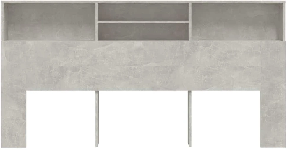 Galvūgalis-spintelė, betono pilkos spalvos, 200x19x103,5cm