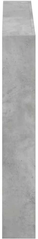 Galvūgalis-spintelė su LED, betono pilkos spalvos, 100x17x102cm