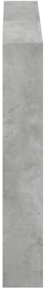 Galvūgalis-spintelė su LED, betono pilkos spalvos, 100x17x102cm