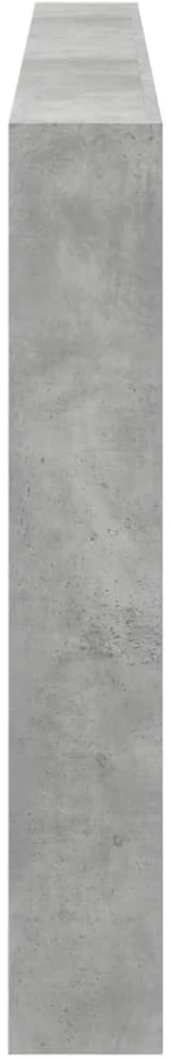 Galvūgalis-spintelė su LED, betono pilkos spalvos, 220x17x102cm
