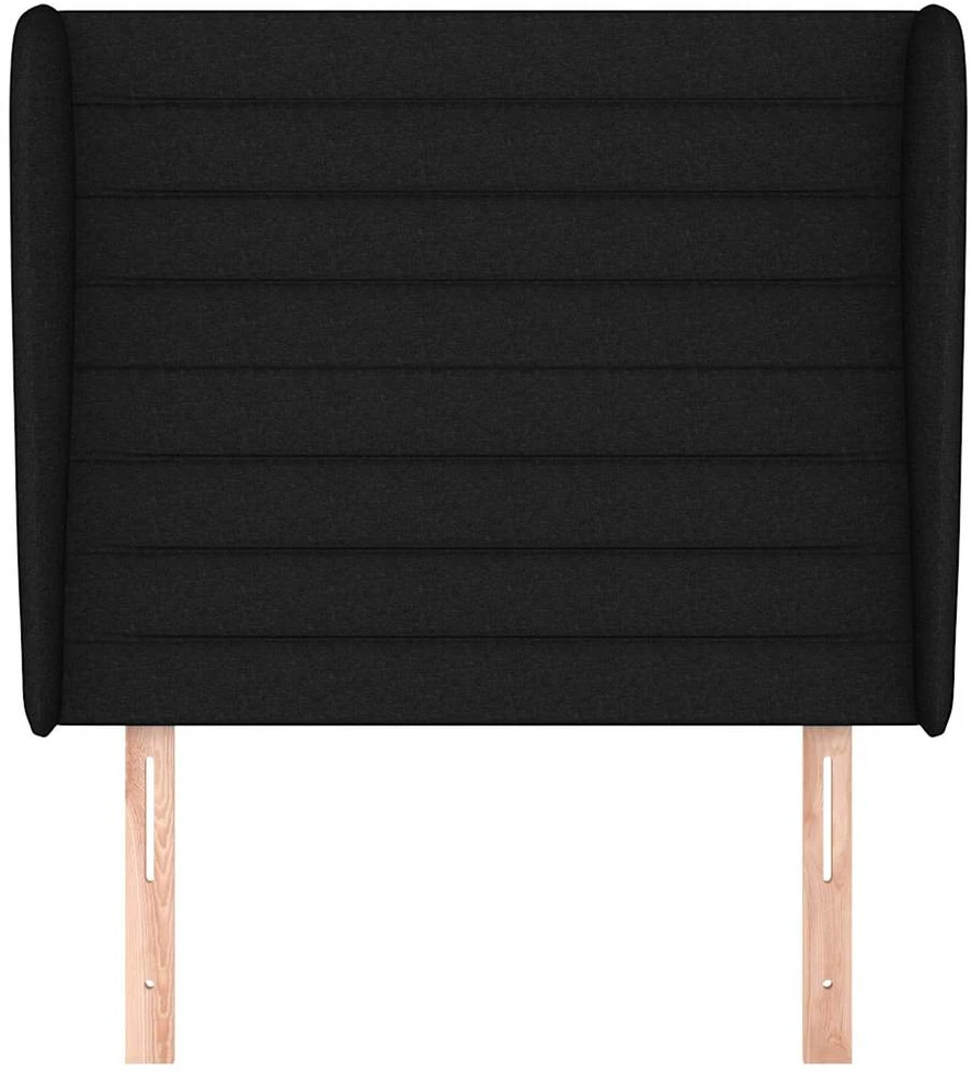 Galvūgalis su auselėmis, juodas, 103x23x118/128cm, audinys