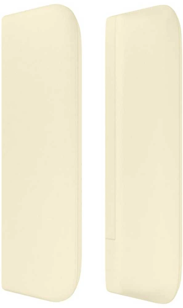 Galvūgalis su auselėmis, kreminės,103x16x78/88cm, dirbtinė oda