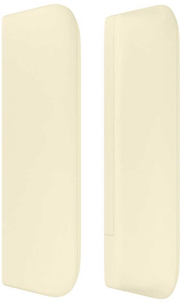 Galvūgalis su auselėmis, kreminės,103x16x78/88cm, dirbtinė oda