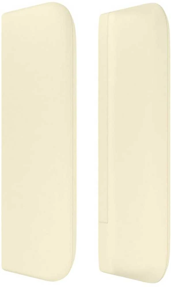 Galvūgalis su auselėmis, kreminės,103x16x78/88cm, dirbtinė oda