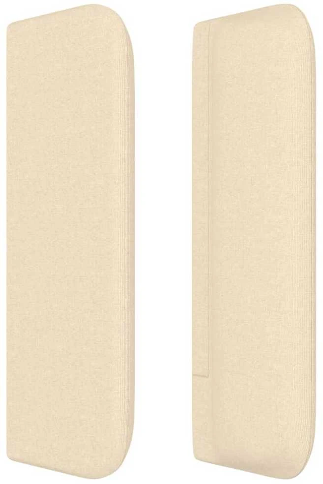 Galvūgalis su auselėmis, kreminės,183x16x78/88cm, audinys