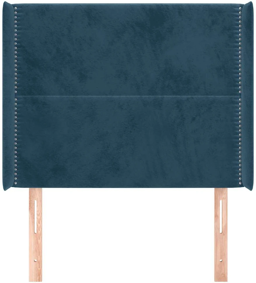 Galvūgalis su auselėmis, mėlyna, 103x16x118/128 cm, aksomas