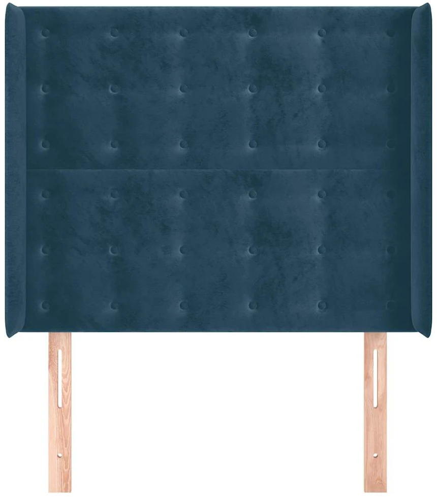 Galvūgalis su auselėmis, mėlyna, 103x16x118/128 cm, aksomas