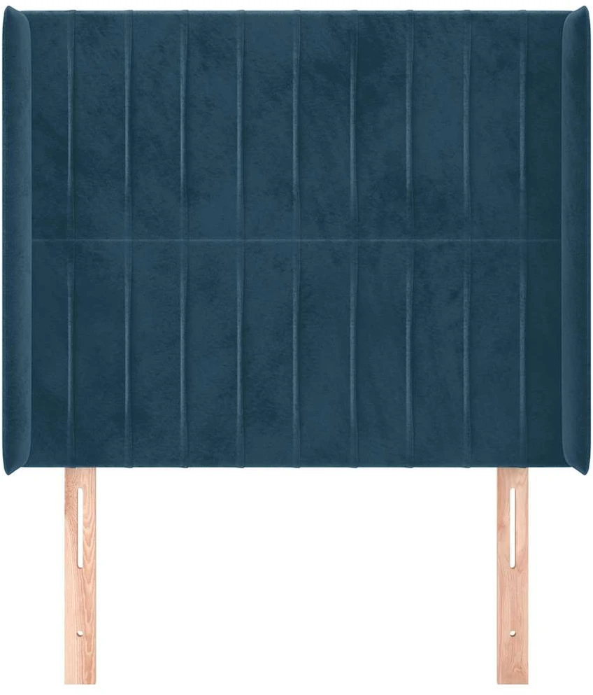 Galvūgalis su auselėmis, mėlyna, 103x16x118/128 cm, aksomas