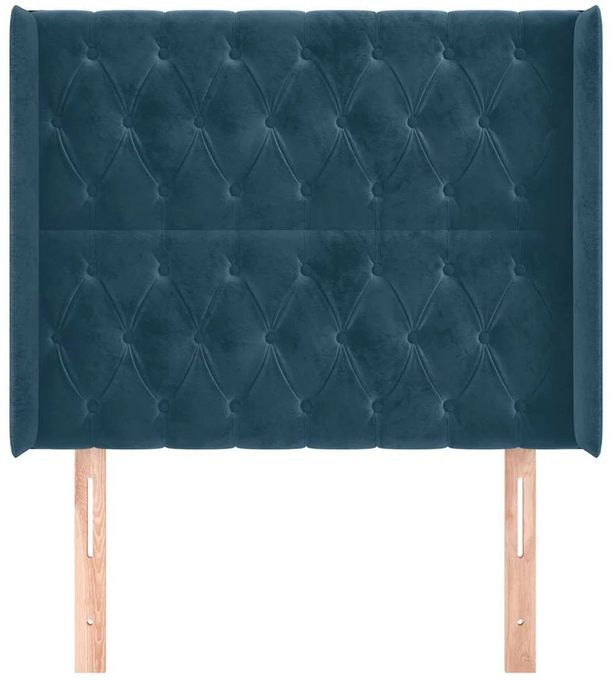 Galvūgalis su auselėmis, mėlyna, 103x16x118/128 cm, aksomas
