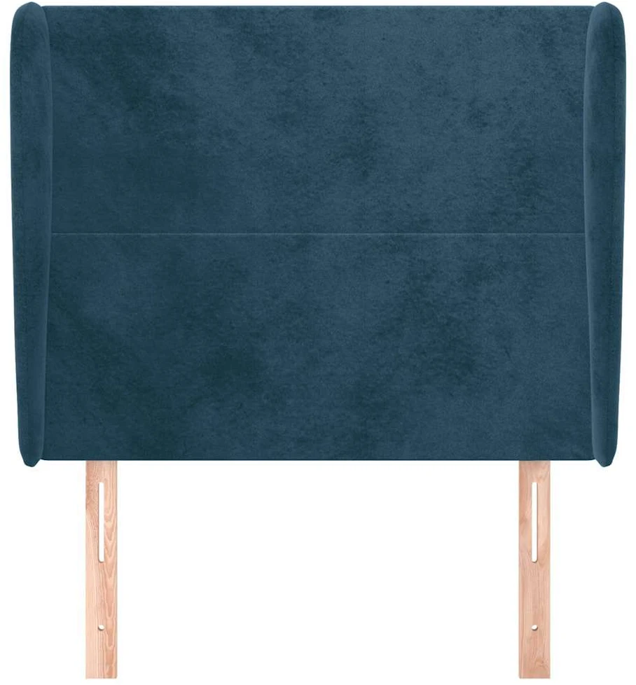 Galvūgalis su auselėmis, mėlyna, 103x23x118/128cm, aksomas