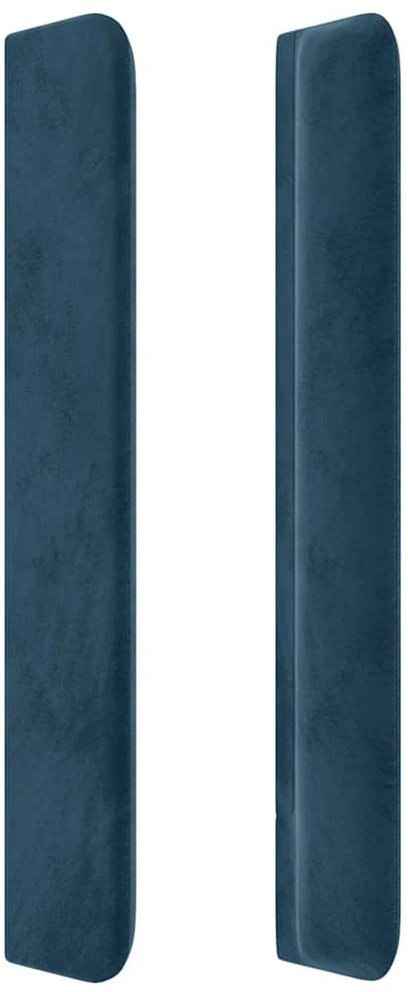 Galvūgalis su auselėmis, mėlyna, 203x16x118/128 cm, aksomas