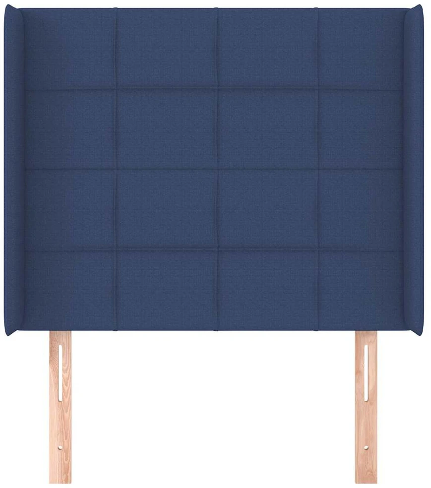 Galvūgalis su auselėmis, mėlynas, 103x16x118/128cm, audinys