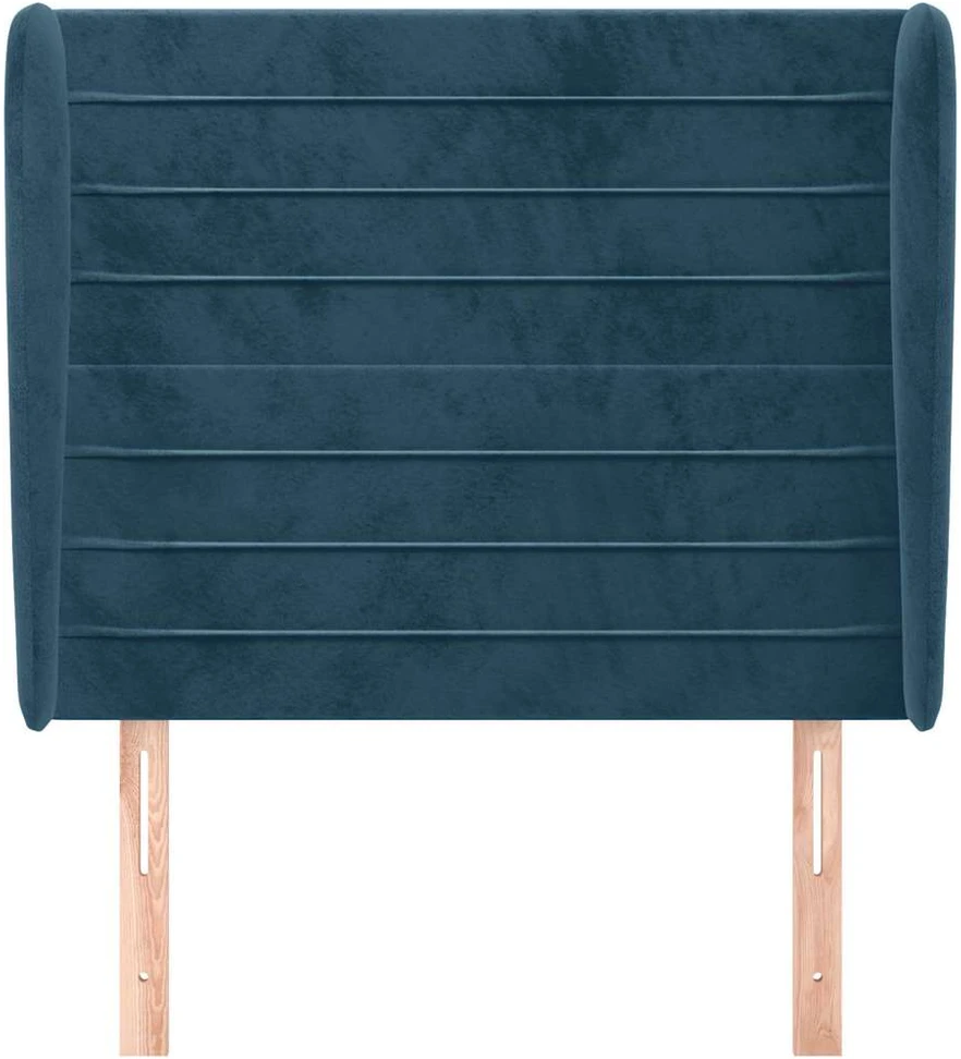Galvūgalis su auselėmis, mėlynas, 83x23x118/128cm, aksomas