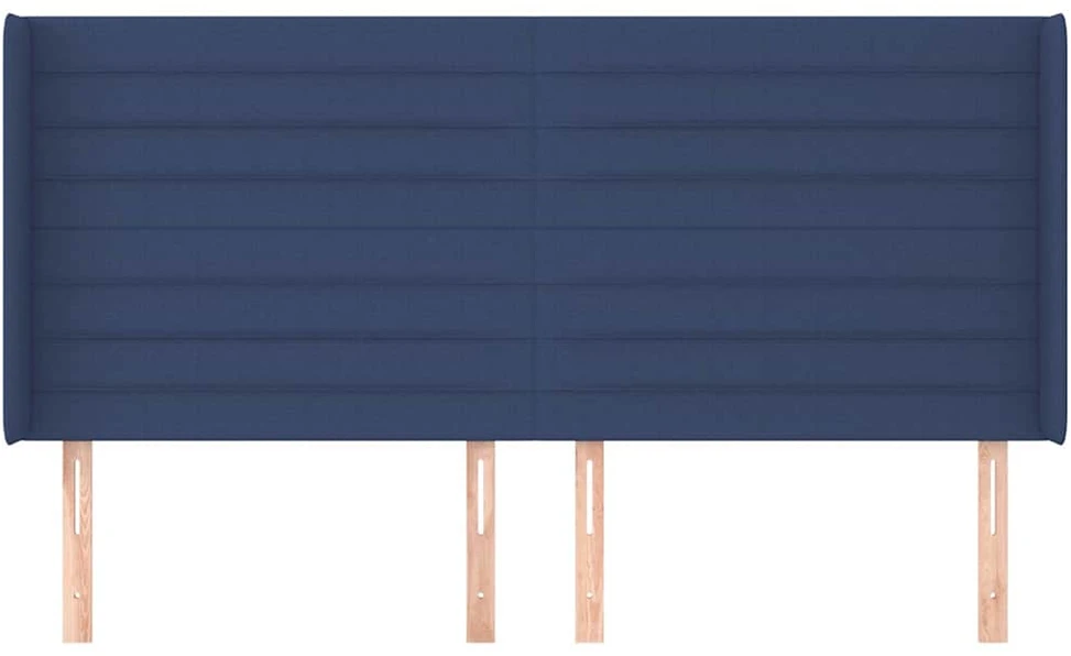 Galvūgalis su auselėmis, mėlynos, 203x16x118/128cm, audinys