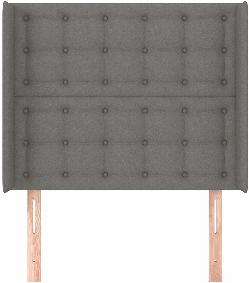 Galvūgalis su auselėmis, pilkas, 103x16x118/128cm, audinys