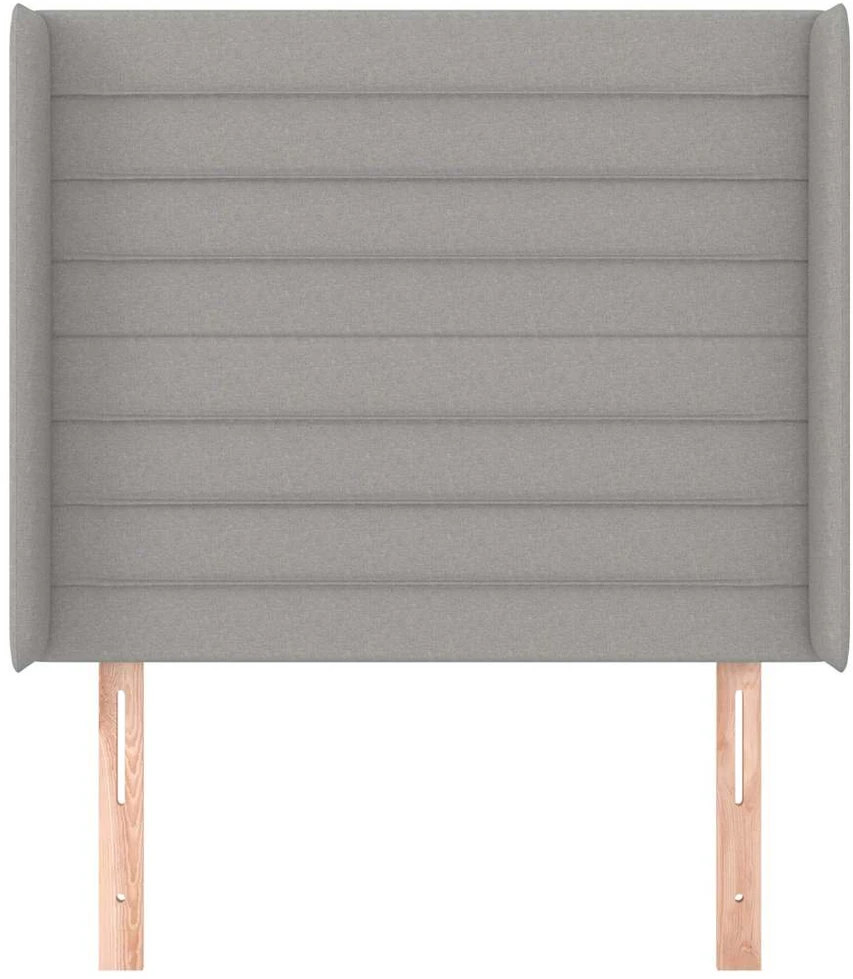Galvūgalis su auselėmis, pilkas, 83x16x118/128cm, audinys