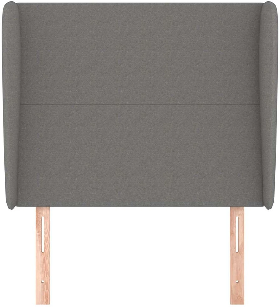 Galvūgalis su auselėmis, pilkas, 83x23x118/128cm, audinys