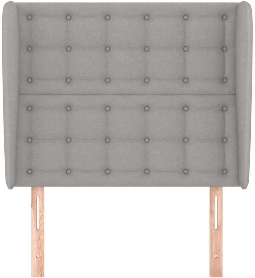 Galvūgalis su auselėmis, pilkas, 83x23x118/128cm, audinys