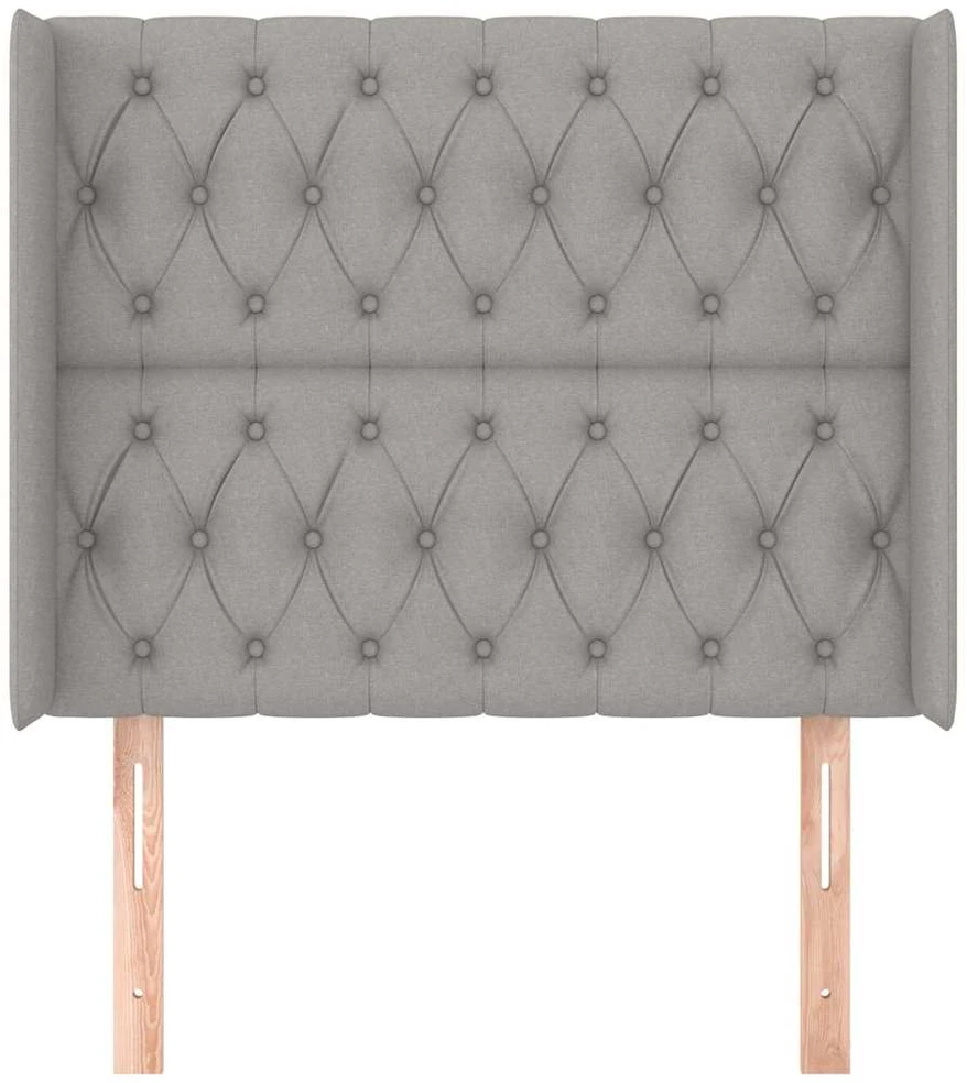 Galvūgalis su auselėmis, pilkas, 93x16x118/128cm, audinys