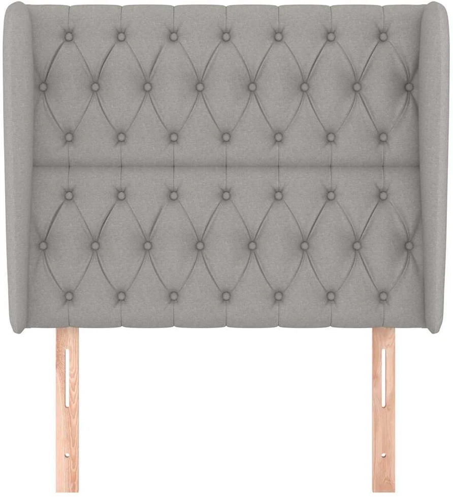 Galvūgalis su auselėmis, pilkas, 93x23x118/128cm, audinys