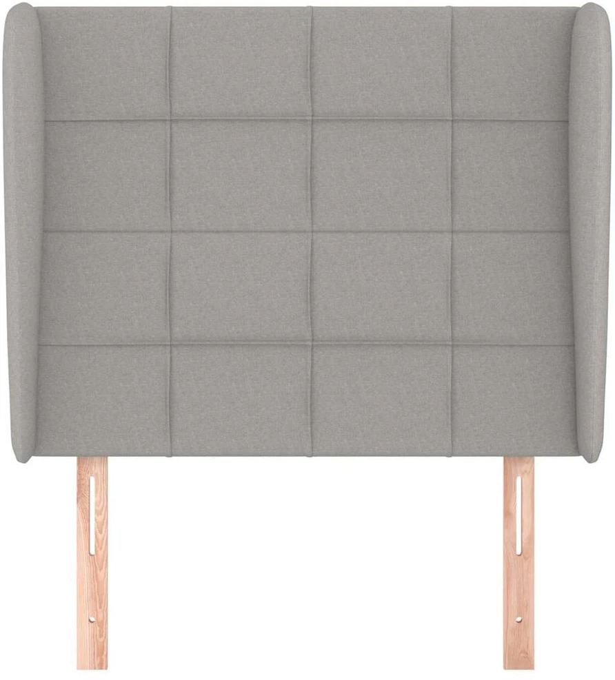 Galvūgalis su auselėmis, pilkas, 93x23x118/128cm, audinys