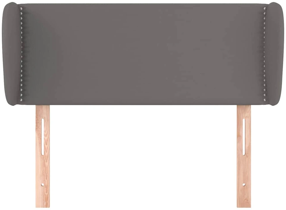 Galvūgalis su auselėmis, pilkos,103x23x78/88cm, dirbtinė oda