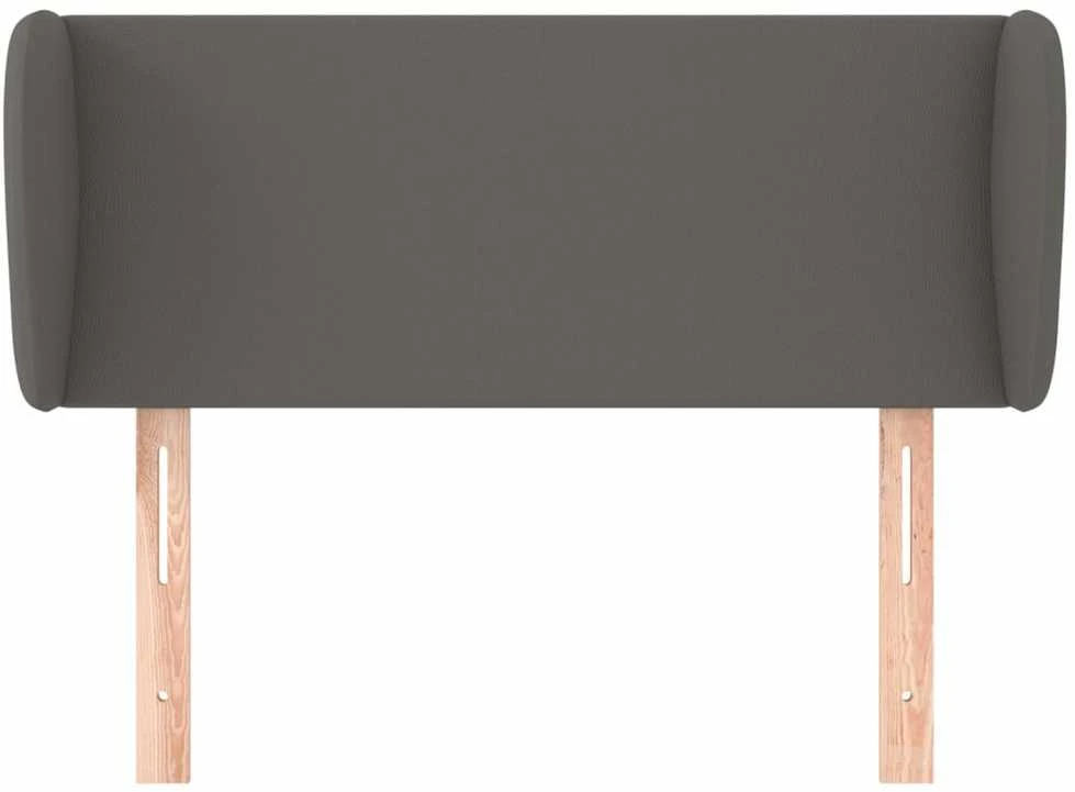 Galvūgalis su auselėmis, pilkos,103x23x78/88cm, dirbtinė oda