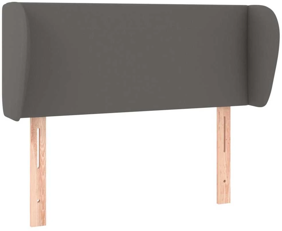 Galvūgalis su auselėmis, pilkos,103x23x78/88cm, dirbtinė oda