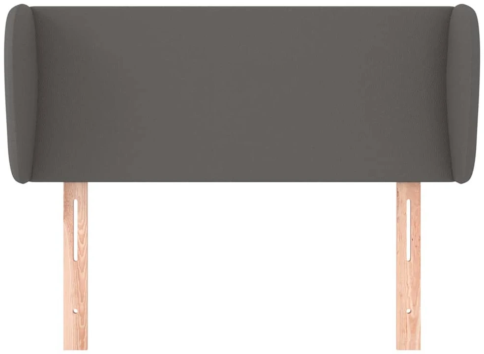 Galvūgalis su auselėmis, pilkos,83x23x78/88cm, dirbtinė oda