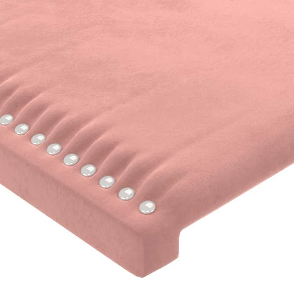 Galvūgalis su auselėmis, rožinis, 83x16x118/128cm, aksomas