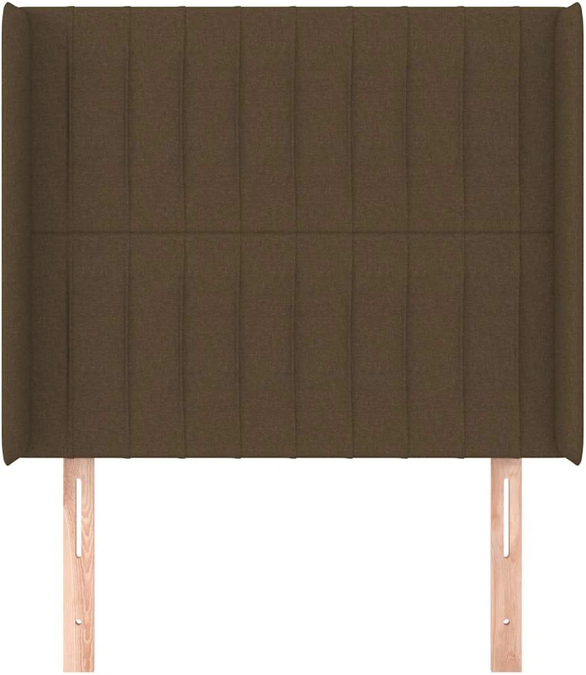 Galvūgalis su auselėmis, rudas, 103x16x118/128cm, audinys