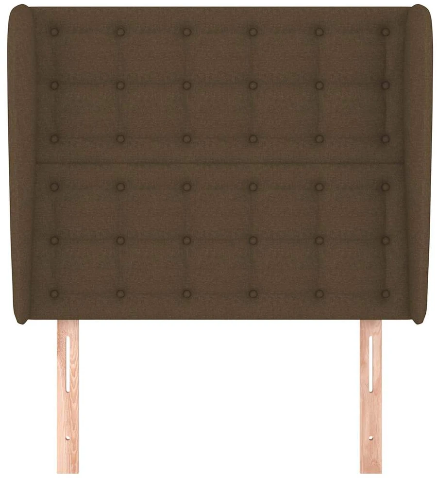 Galvūgalis su auselėmis, rudas, 103x23x118/128cm, audinys