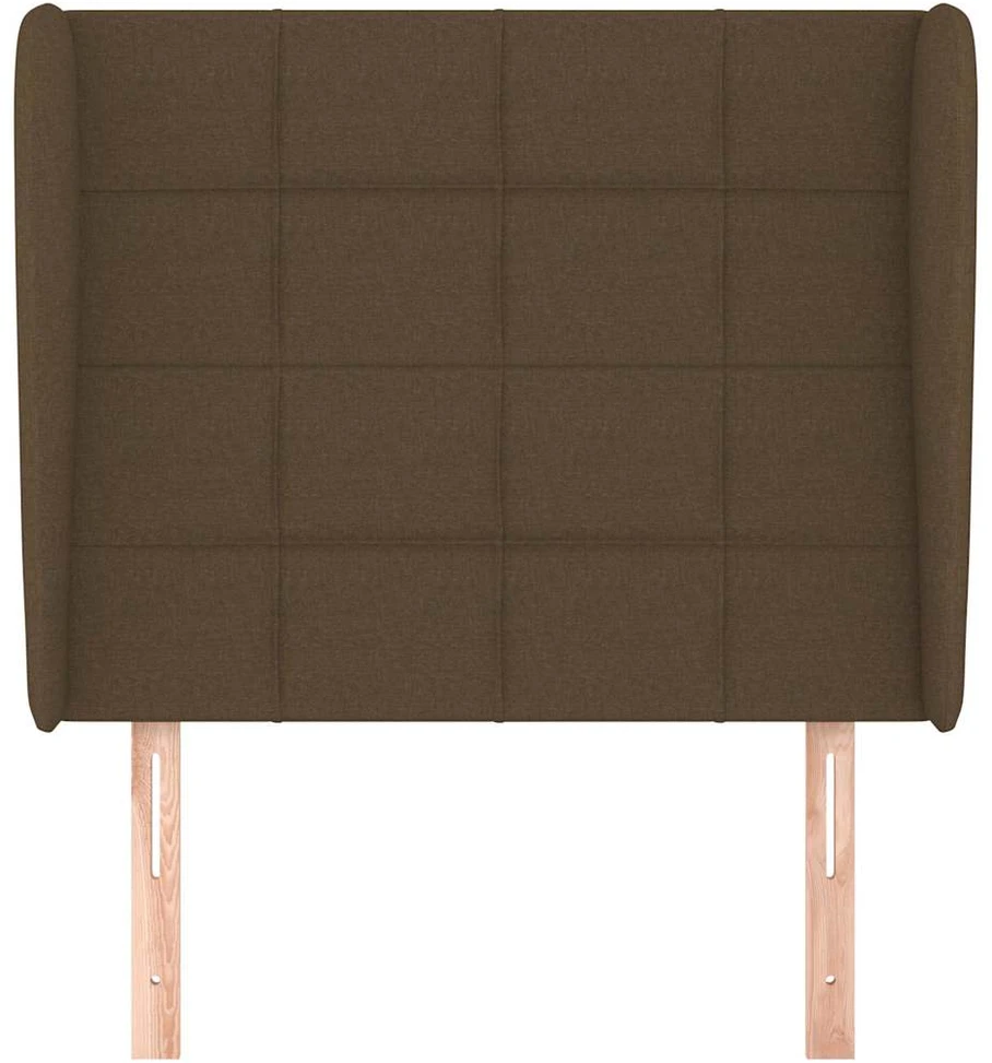 Galvūgalis su auselėmis, rudas, 83x23x118/128cm, audinys