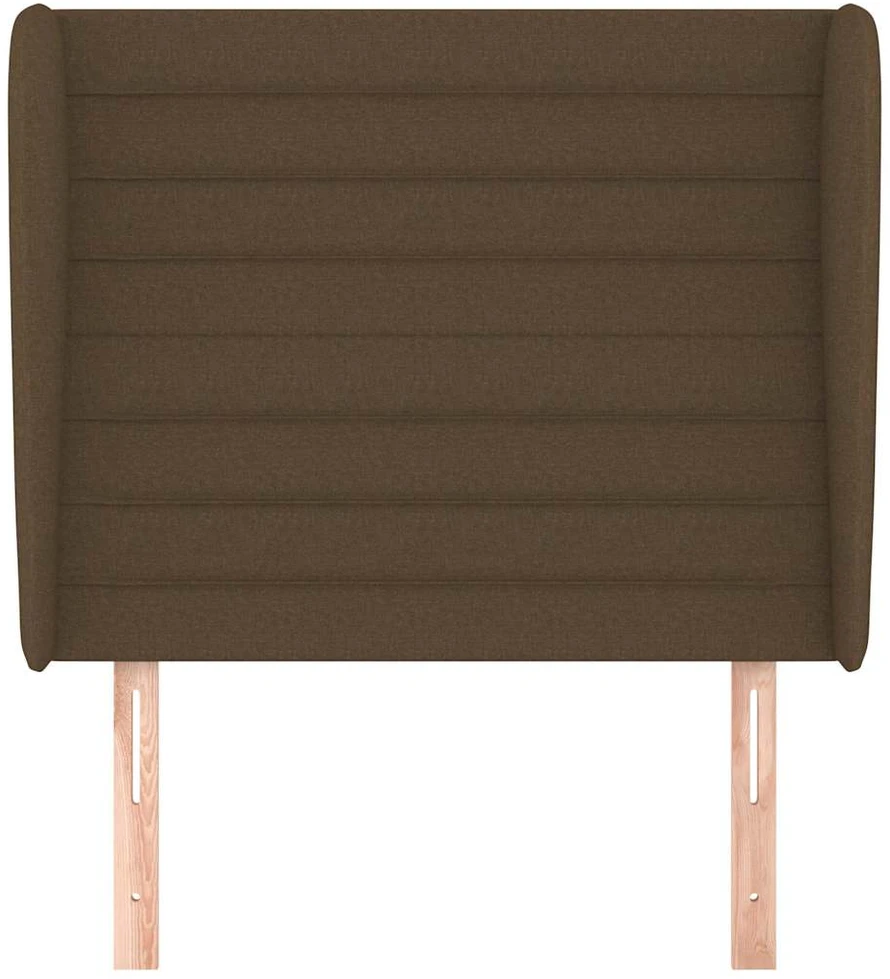 Galvūgalis su auselėmis, rudas, 93x23x118/128cm, audinys