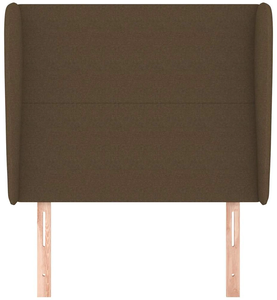 Galvūgalis su auselėmis, rudas, 93x23x118/128cm, audinys