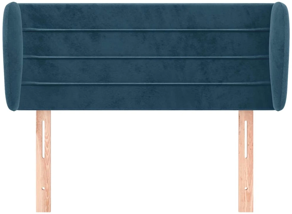 Galvūgalis su auselėmis, tamsiai mėlyna,83x23x78/88cm, aksomas