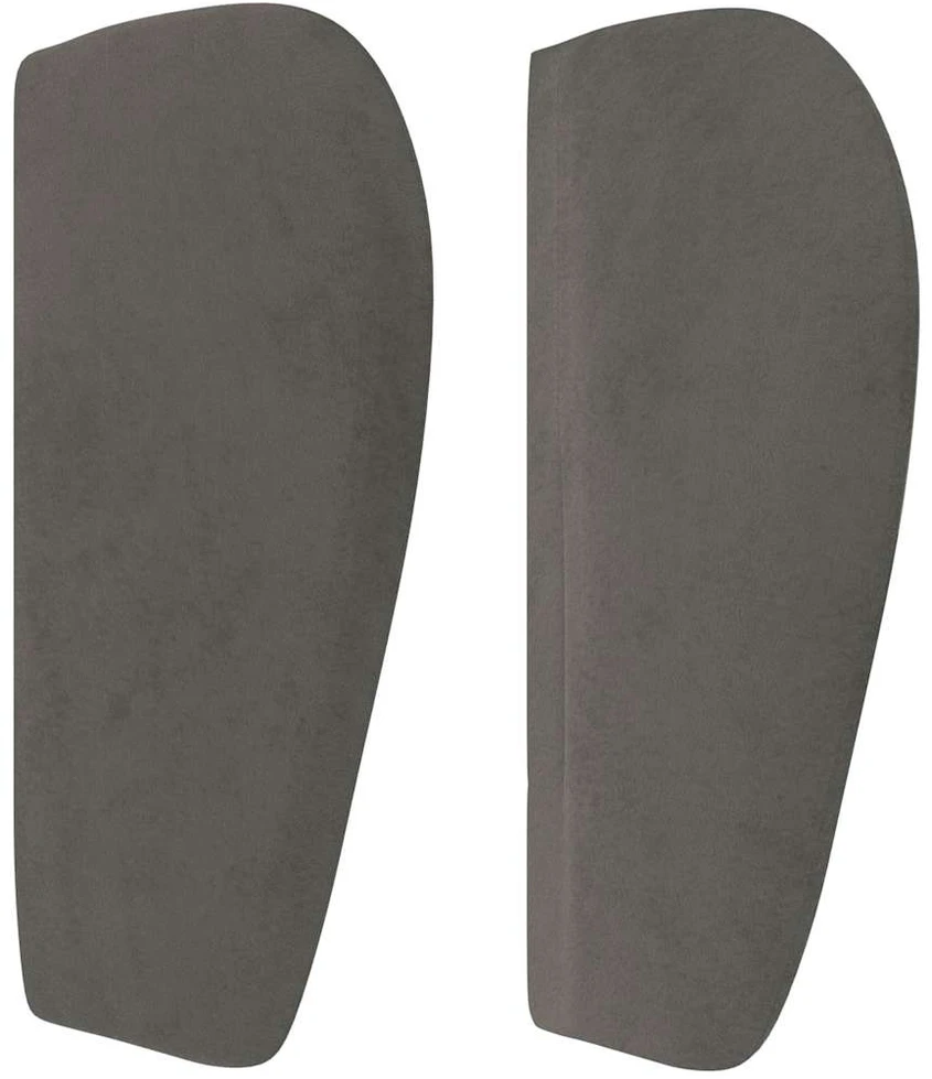 Galvūgalis su auselėmis, tamsiai pilkos,147x23x78/88cm, aksomas