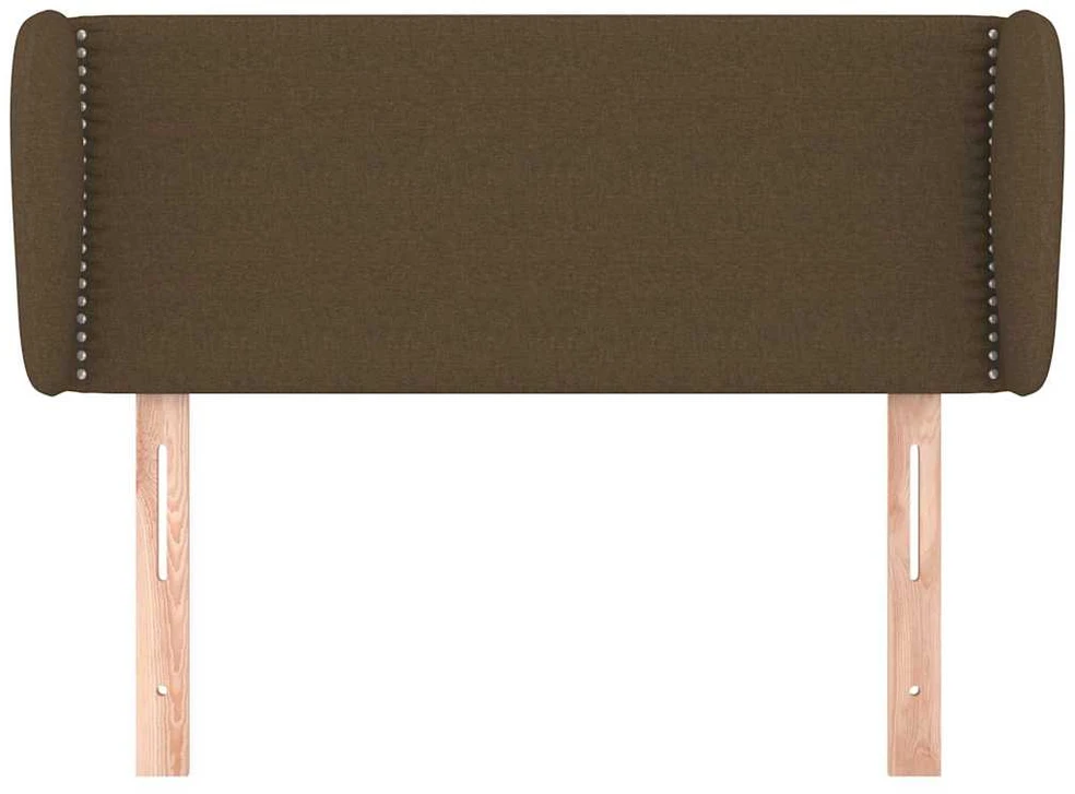 Galvūgalis su auselėmis, tamsiai rudos,103x23x78/88cm, audinys