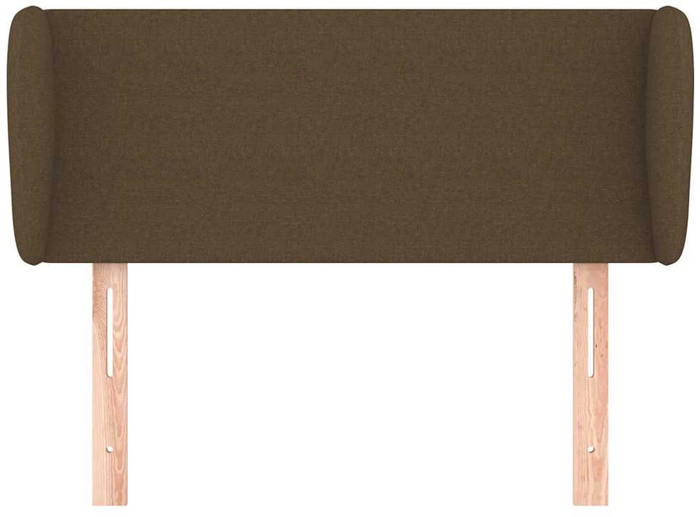 Galvūgalis su auselėmis, tamsiai rudos,103x23x78/88cm, audinys