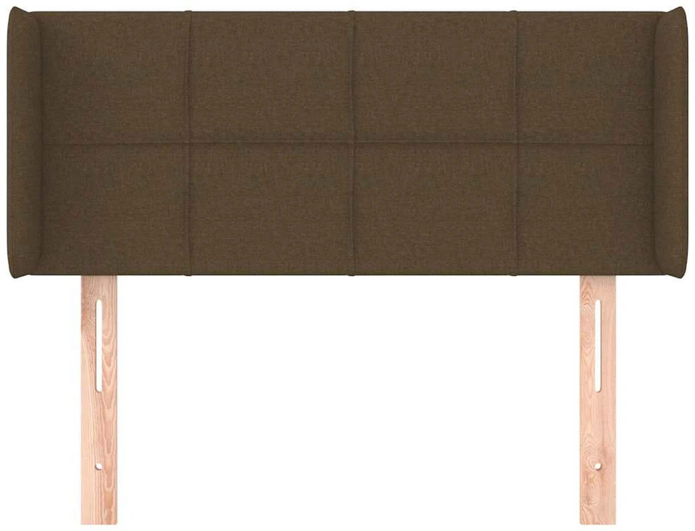 Galvūgalis su auselėmis, tamsiai rudos,93x16x78/88cm, audinys