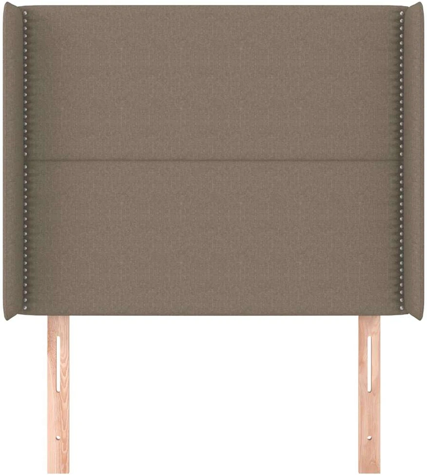 Galvūgalis su auselėmis, taupe, 103x16x118/128cm, audinys