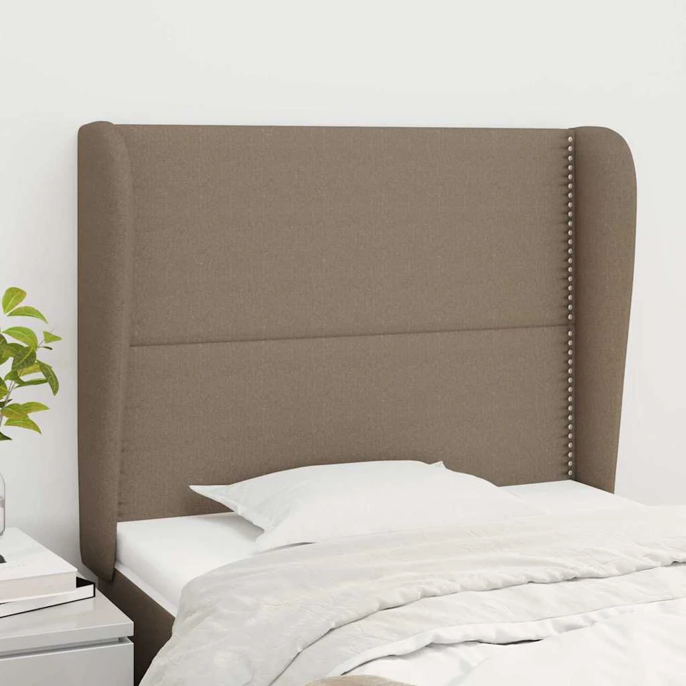 Galvūgalis su auselėmis, taupe, 103x23x118/128cm, audinys