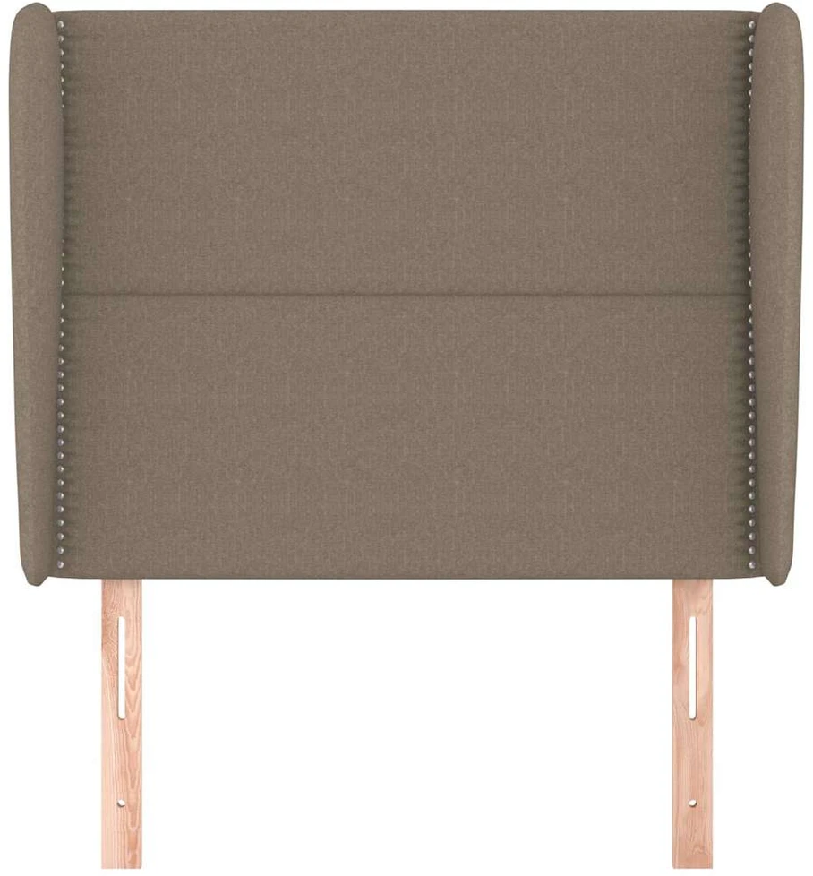 Galvūgalis su auselėmis, taupe, 103x23x118/128cm, audinys