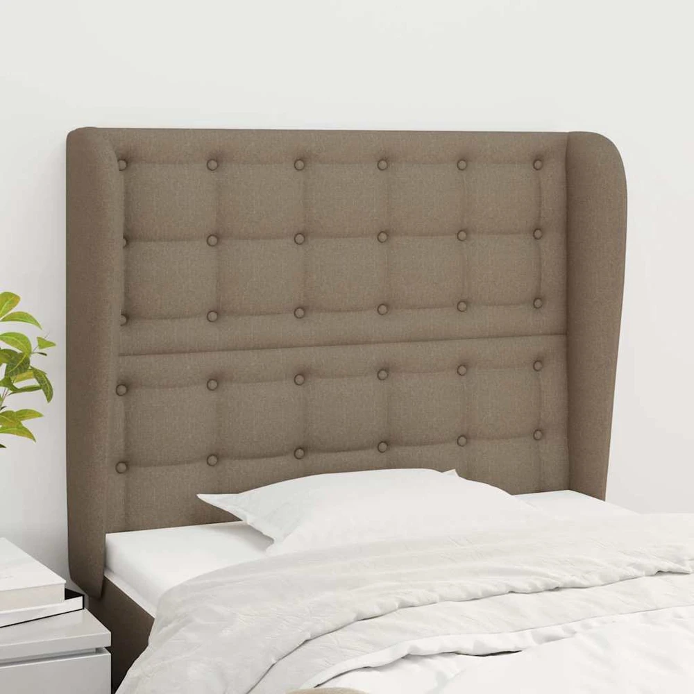 Galvūgalis su auselėmis, taupe, 103x23x118/128cm, audinys