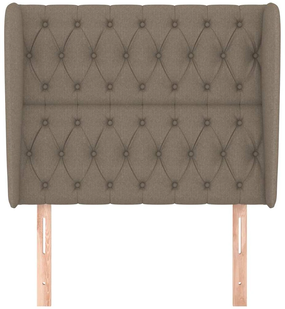 Galvūgalis su auselėmis, taupe, 103x23x118/128cm, audinys