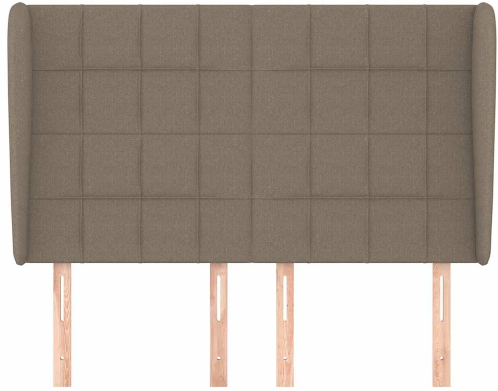 Galvūgalis su auselėmis, taupe, 147x23x118/128cm, audinys
