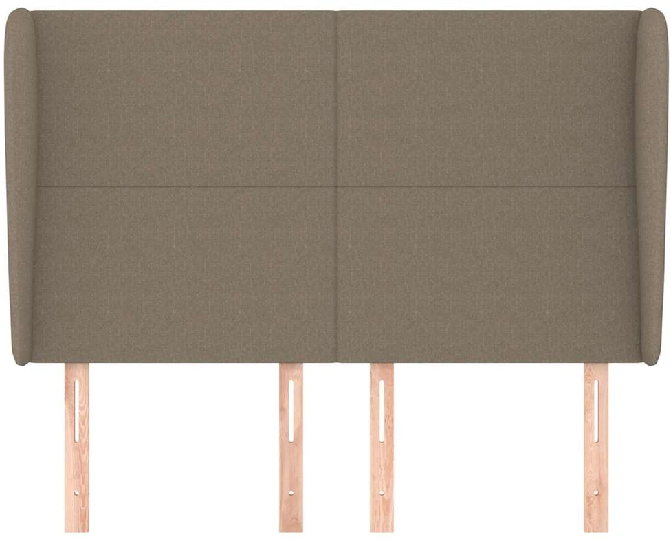 Galvūgalis su auselėmis, taupe, 147x23x118/128cm, audinys