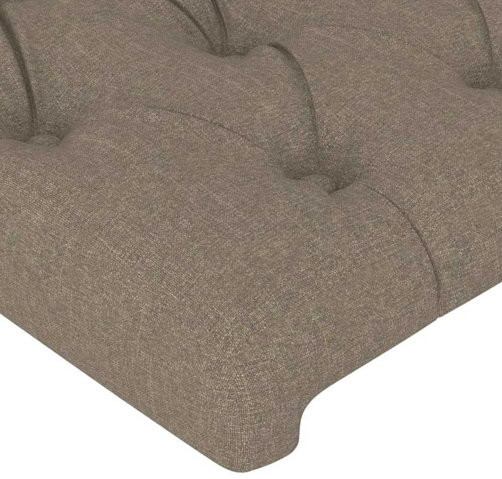 Galvūgalis su auselėmis, taupe, 183x16x118/128cm, audinys