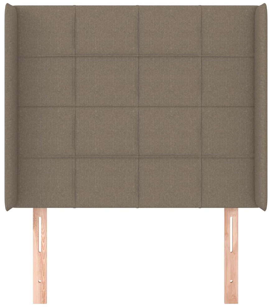 Galvūgalis su auselėmis, taupe, 83x16x118/128cm, audinys