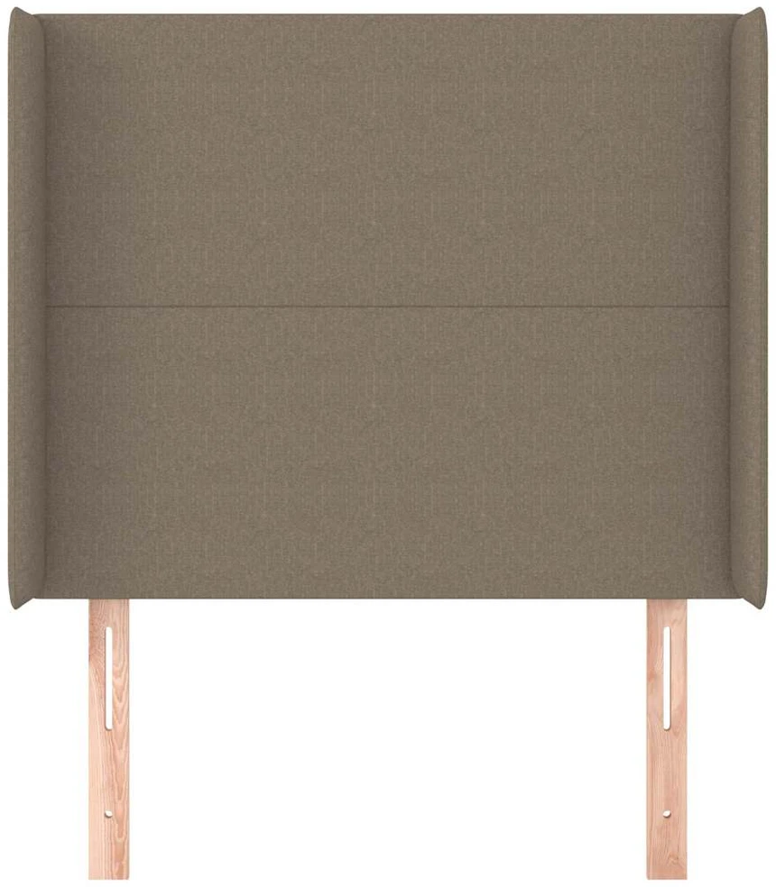 Galvūgalis su auselėmis, taupe, 83x16x118/128cm, audinys